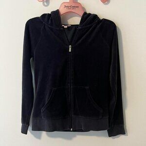 VINTAGE Y2K Juicy Couture Navy Velour Top